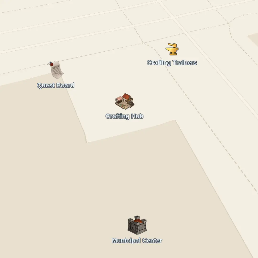 Map showing markers and zone outlines for an event layer